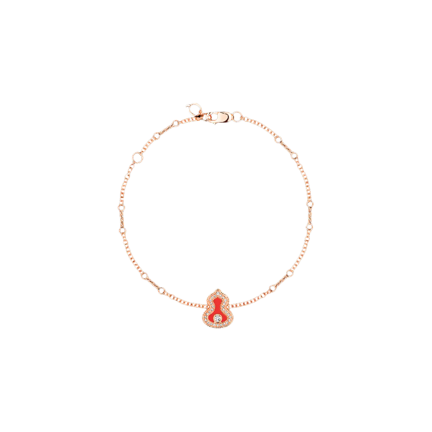 Браслет Wulu из розового золота с бриллиантами и красным агатом Qeelin
Браслет Wulu из розового золота с бриллиантами и красным агатом Qeelin