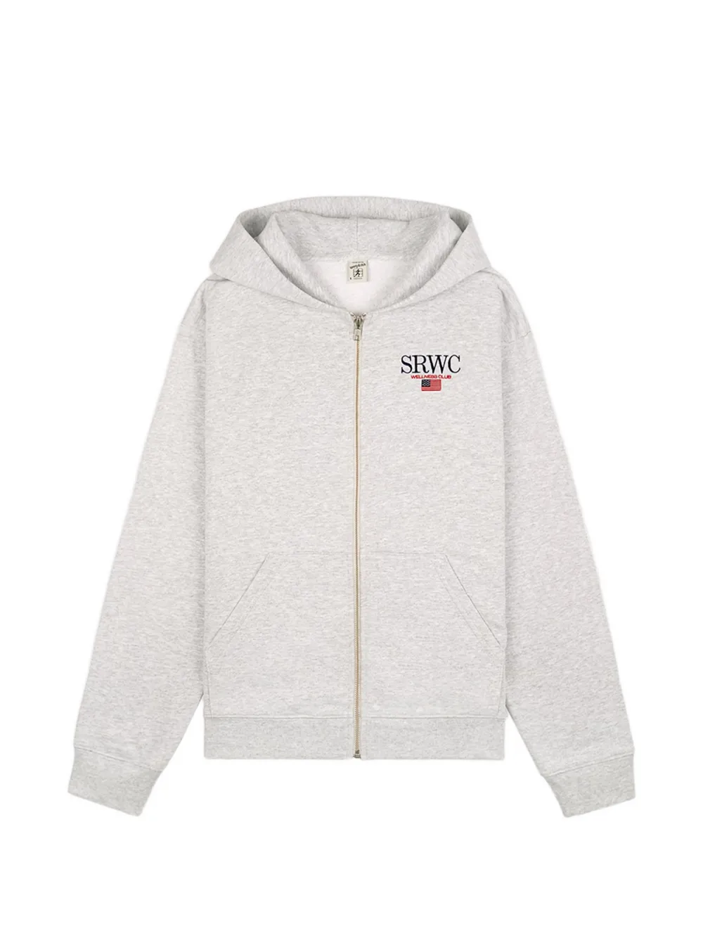 Худи на молнии Sporty & Rich, серый
Худи на молнии Sporty & Rich, серый