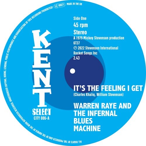 Сингл 7" Raye, Warren & the Infernal Blues Machine: It's The Feeling I Get / I Can'T Turn You Down
Сингл 7" Raye, Warren & the Infernal Blues Machine: It's The Feeling I Get / I Can'T Turn You Down
