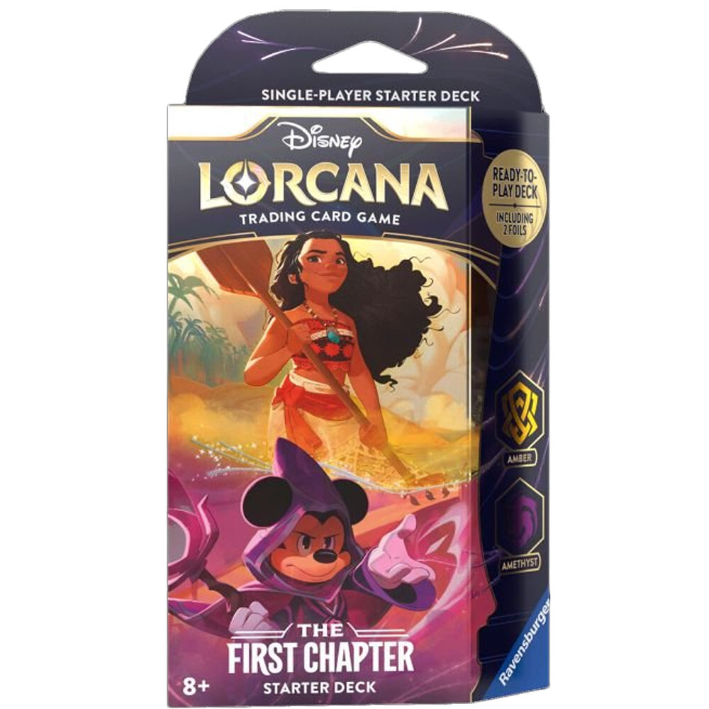 Карточная игра Ravensburger Lorcana TCG: The First Chapter - Starter Deck - Amber & Amethyst
Карточная игра Ravensburger Lorcana TCG: The First Chapter - Starter Deck - Amber & Amethyst