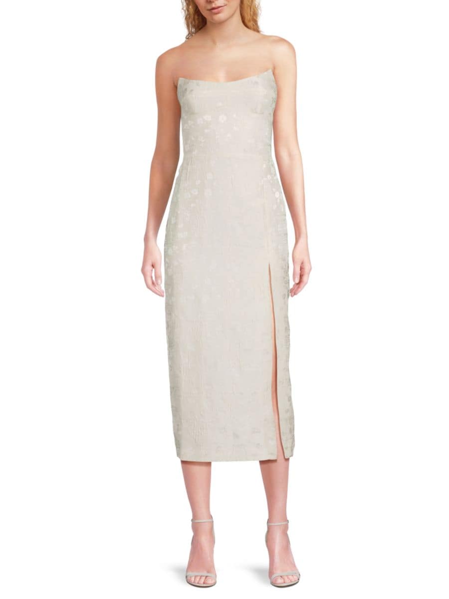 Платье-миди Ivy без бретелек из жаккарда Amanda Uprichard, белый
Платье-миди Ivy без бретелек из жаккарда Amanda Uprichard, белый