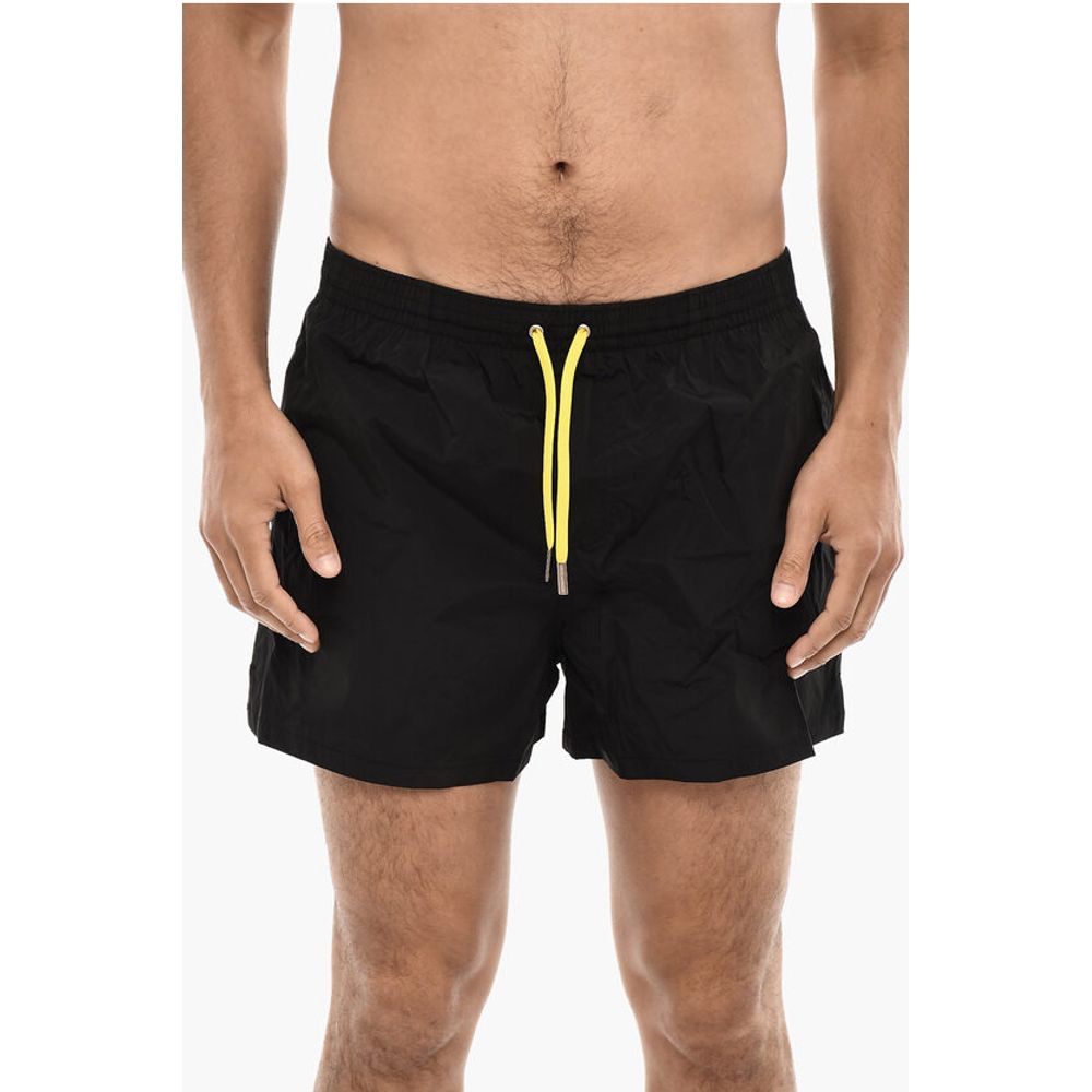 Плавки-шорты с принтом PACMAN и завязками Dsquared2, Black
Плавки-шорты с принтом PACMAN и завязками Dsquared2, Black