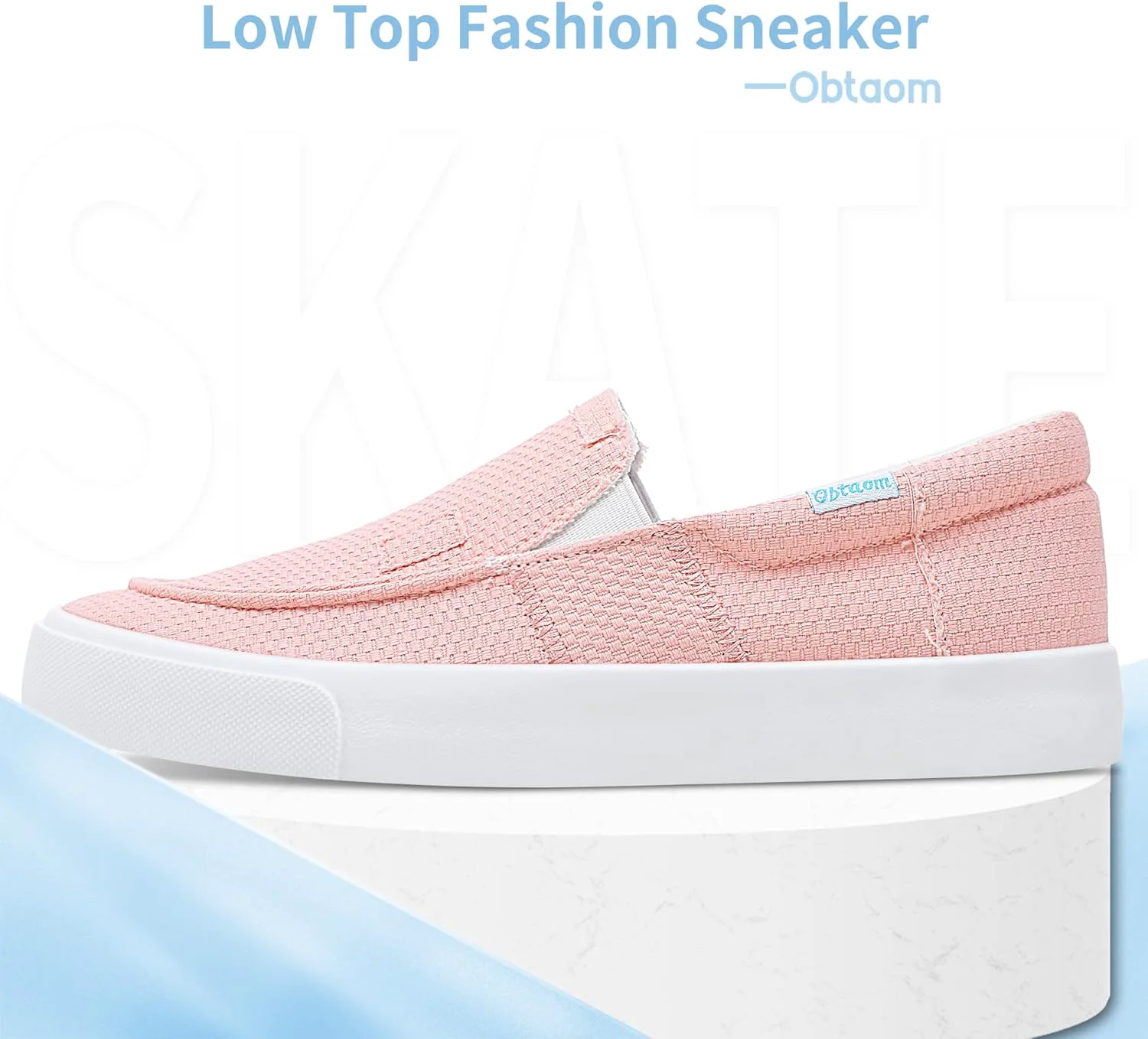 Obtaom слипоны на тканевой основе, удобные кеды с поддержкой свода стопы, повседневные модные кроссовки из ткани, розовый
Obtaom слипоны на тканевой основе, удобные кеды с поддержкой свода стопы, повседневные модные кроссовки из ткани, розовый