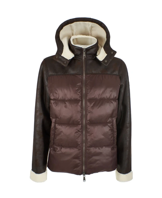 Мужская стеганая куртка из эко овчины с капюшоном Yes Zee, коричневый
Мужская стеганая куртка из эко овчины с капюшоном Yes Zee, коричневый