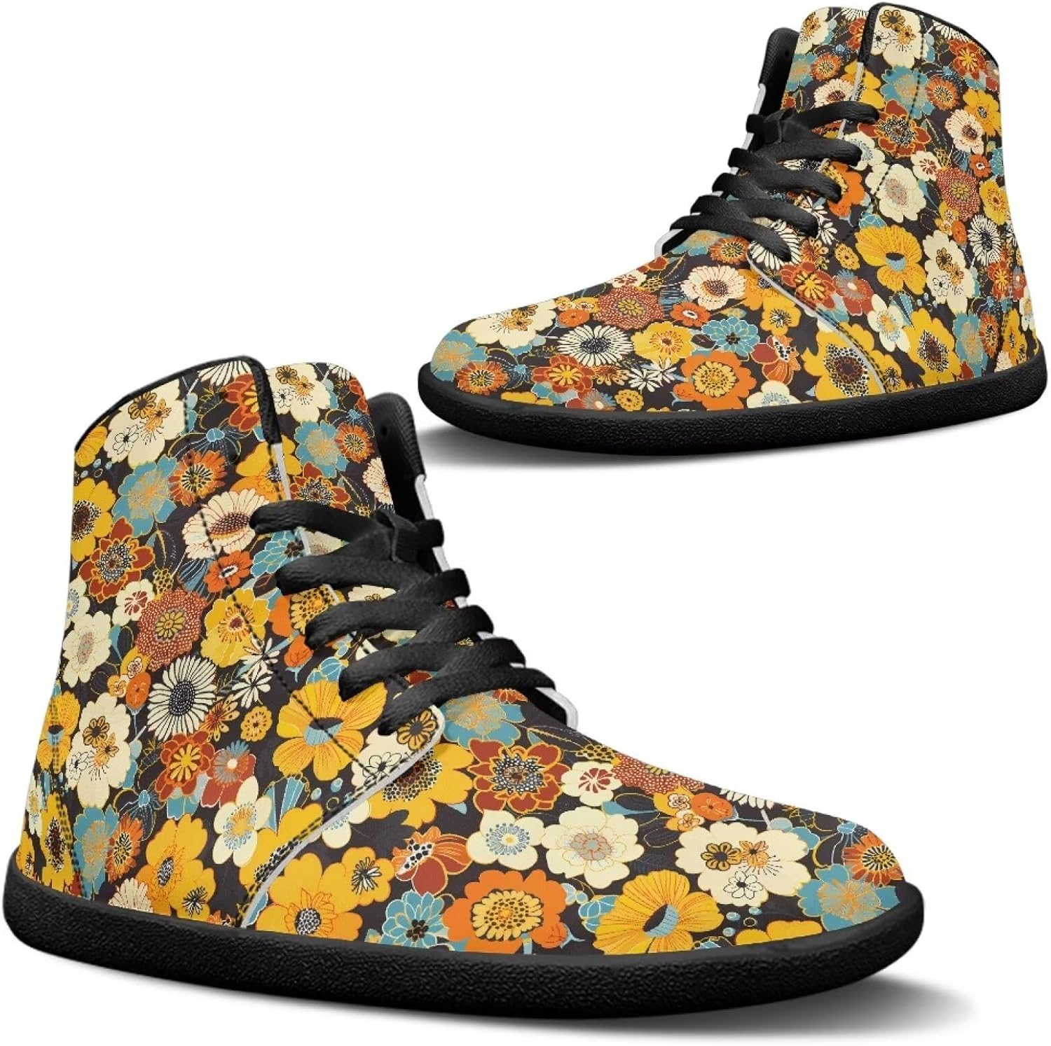 Высокие повседневные обувь из искусственной кожи с широкой носочной частью, противоскользящие кроссовки на шнуровке, спортивная и рабочая обувь Goronwyfloyd, Retro Daisy Flower
Высокие повседневные обувь из искусственной кожи с широкой носочной частью, противоскользящие кроссовки на шнуровке, спортивная и рабочая обувь Goronwyfloyd, Retro Daisy Flower