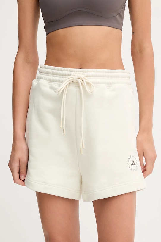 Тренировочные шорты Adidas By Stella Mccartney, бежевый 
Тренировочные шорты Adidas By Stella Mccartney, бежевый