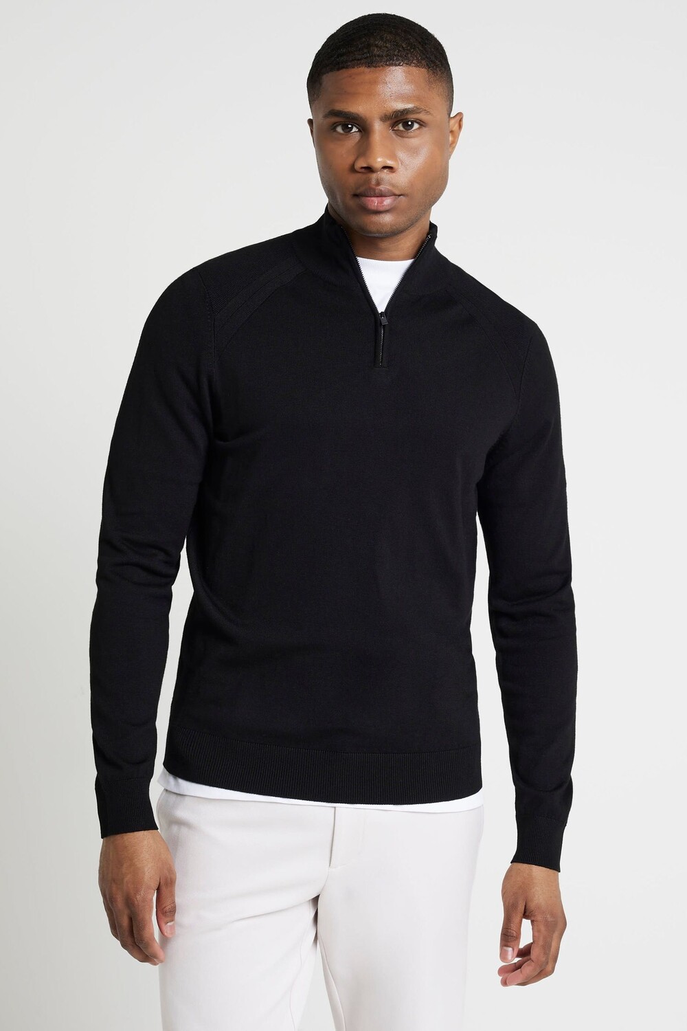 Джемпер облегающего кроя из вискозы с застежкой молнией на половину длины River Island, черный
Джемпер облегающего кроя из вискозы с застежкой молнией на половину длины River Island, черный