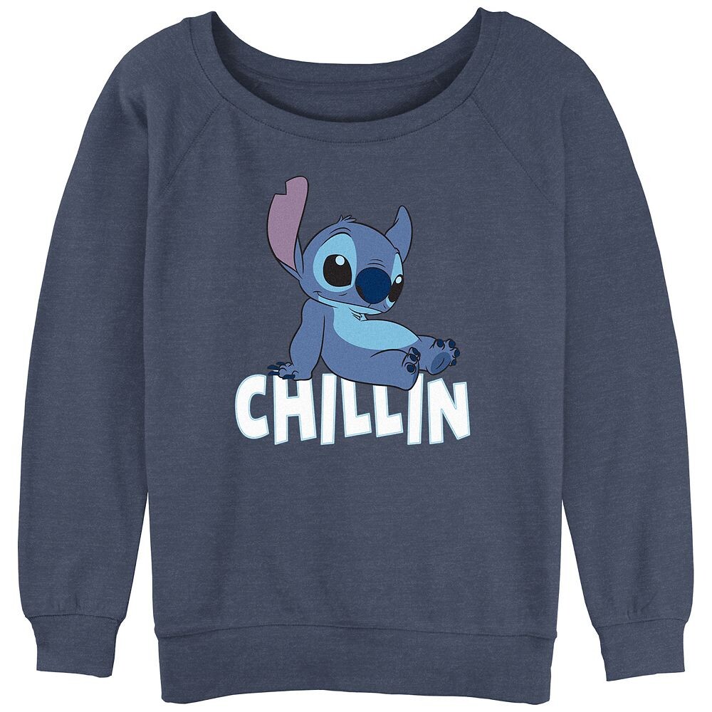 Пуловер с напуском из махровой ткани Disney's Lilo & Stitch Chillin' Stitch для детей с графическим рисунком, цвет Blue Heather
Пуловер с напуском из махровой ткани Disney's Lilo & Stitch Chillin' Stitch для детей с графическим рисунком, цвет Blue Heather