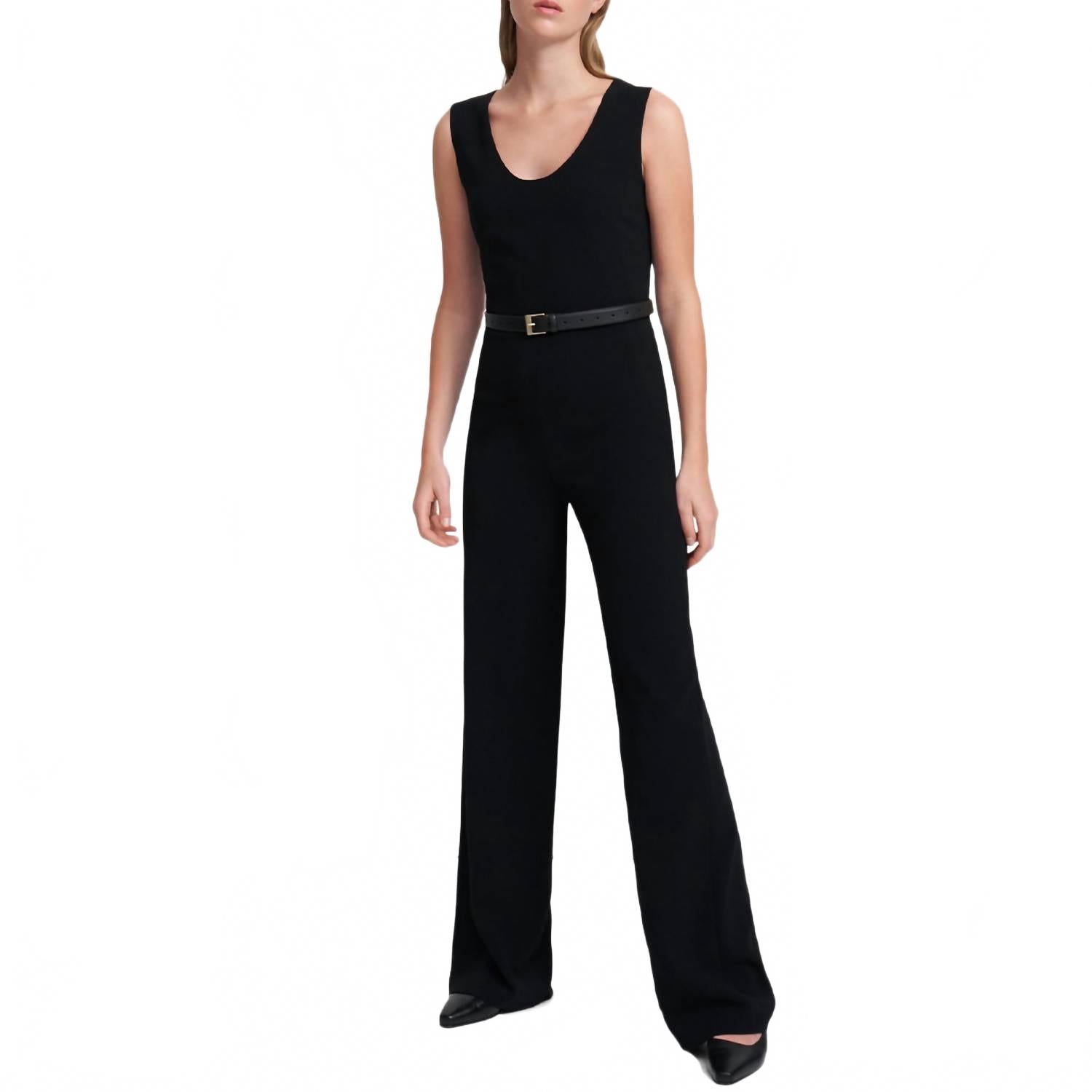 Черный комбинезон с рельефными швами Theory
Черный комбинезон с рельефными швами Theory