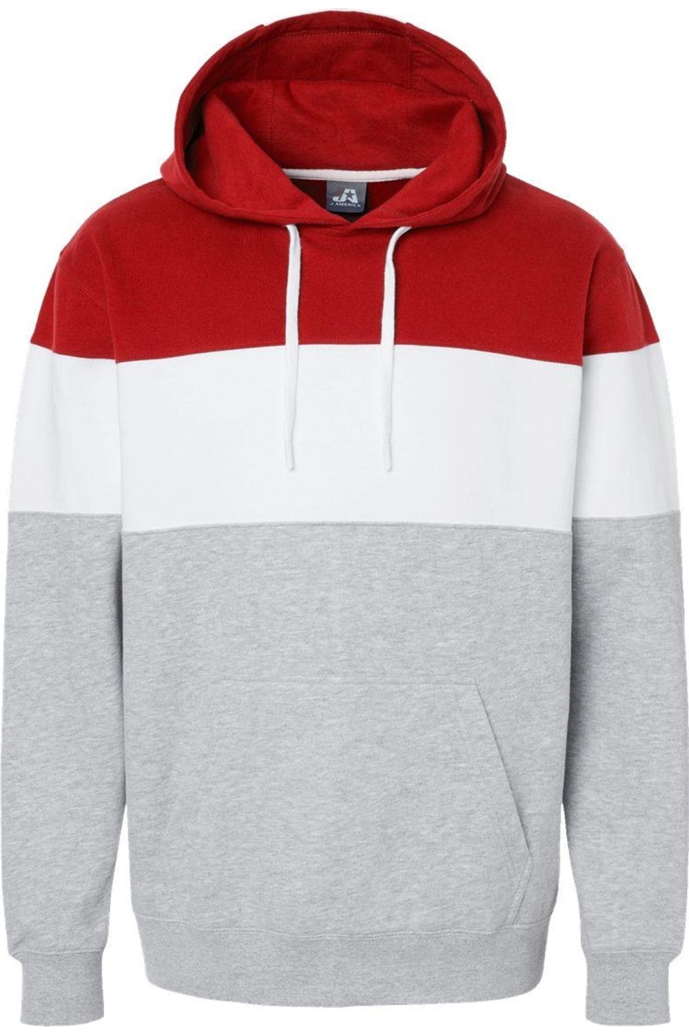 Толстовка с капюшоном из флиса с цветными блоками J. America Varsity, цвет red/ oxford
Толстовка с капюшоном из флиса с цветными блоками J. America Varsity, цвет red/ oxford