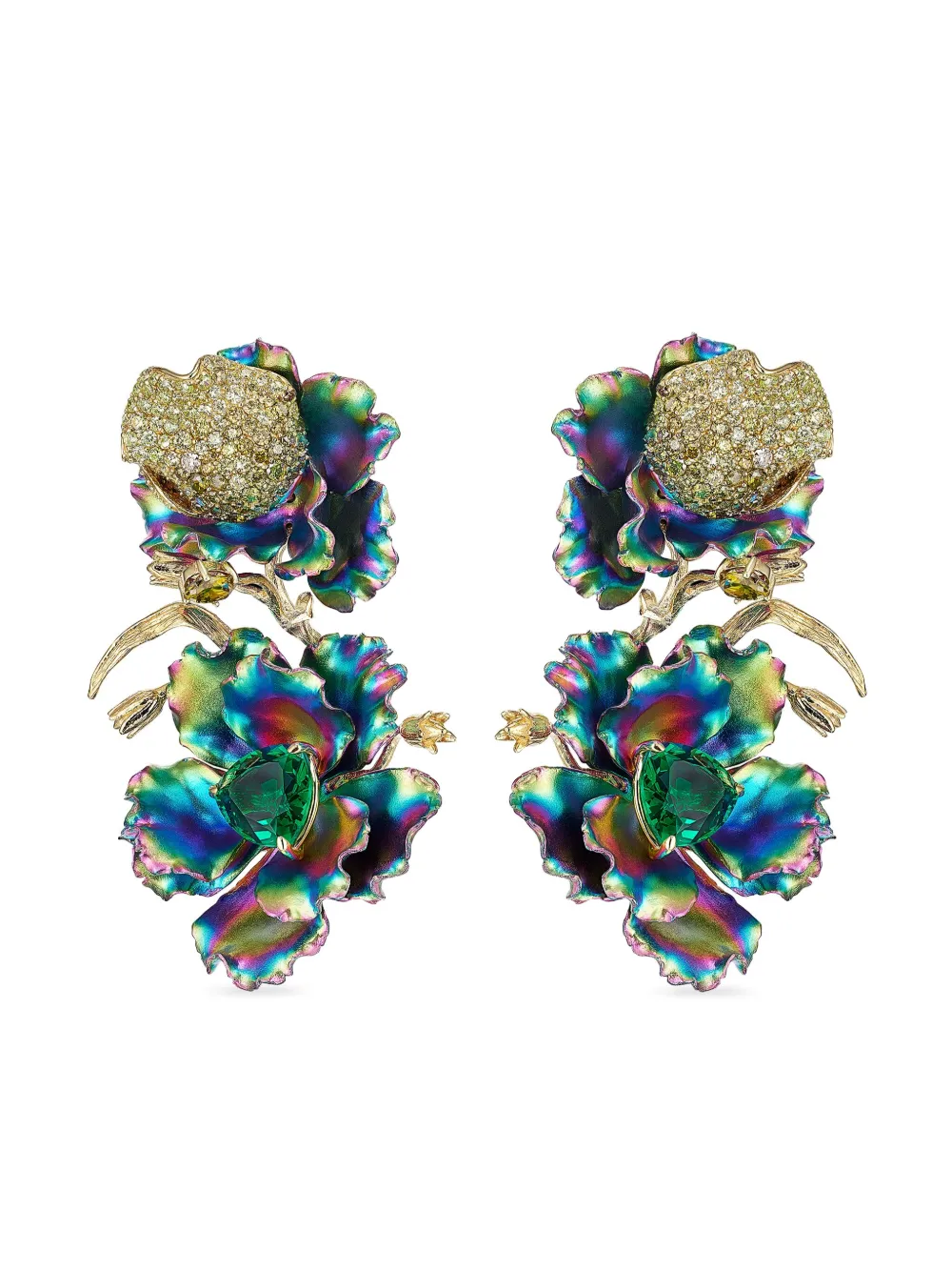 Серьги Magnolia из желтого золота с камнями Anabela Chan, синий
Серьги Magnolia из желтого золота с камнями Anabela Chan, синий