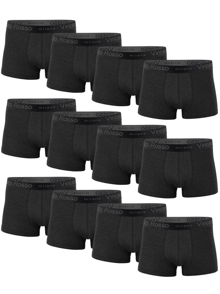 Боксеры Vincenzo Rosso 12er Pack Hipster, антрацит
Боксеры Vincenzo Rosso 12er Pack Hipster, антрацит