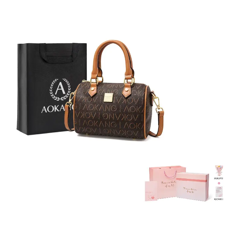 AOKANG Мамина сумка из ПВХ Бостонская сумка Наплечная сумка Через плечо Женская сумка Средний размер Кожаный шарм Кофе Экрю, Coffee color - 3327
AOKANG Мамина сумка из ПВХ Бостонская сумка Наплечная сумка Через плечо Женская сумка Средний размер Кожаный шарм Кофе Экрю, Coffee color - 3327