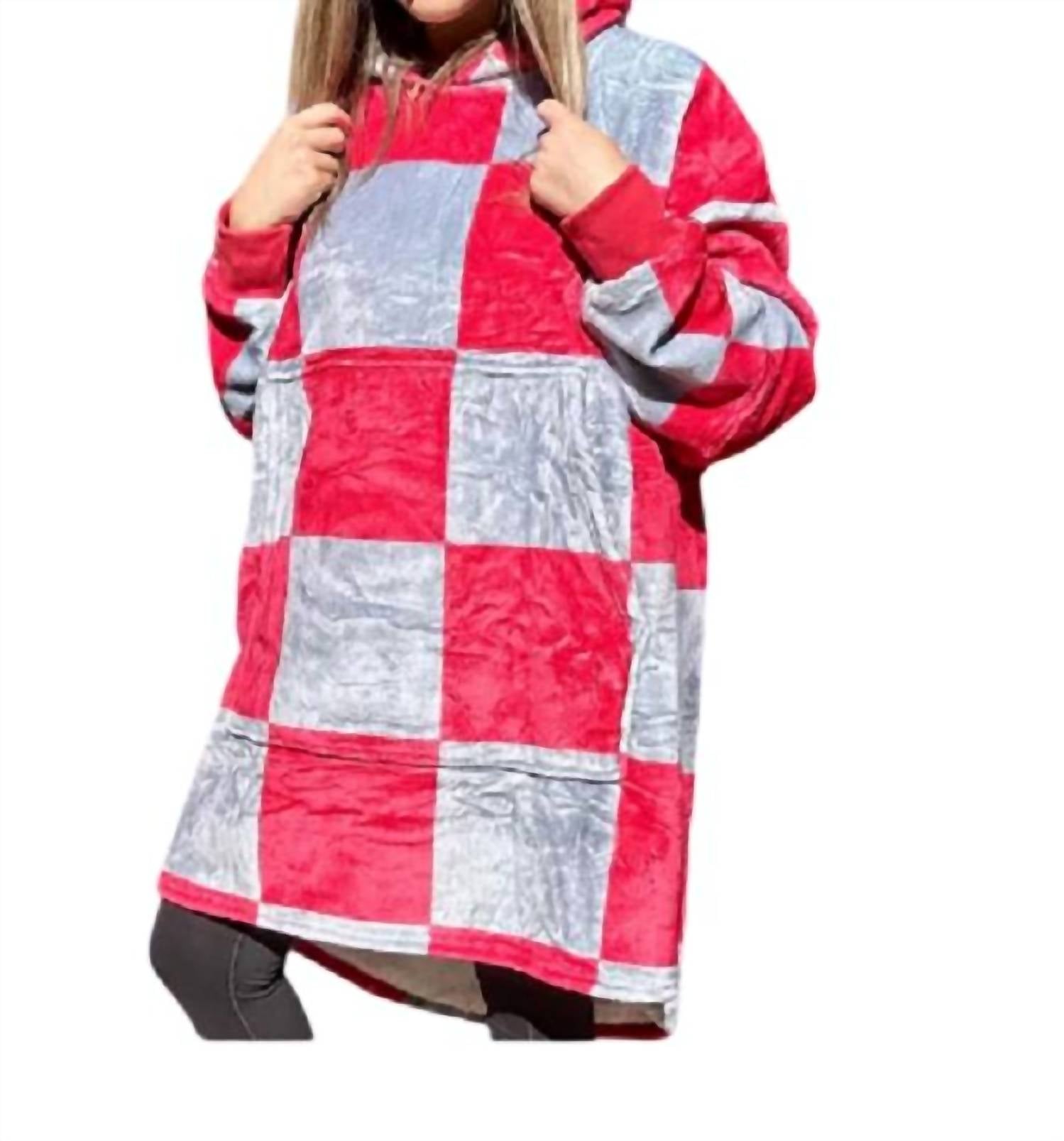 Толстовка-одеяло из флиса Fan в бордово-серой клетчатой расцветке Tennessee & Co., Burgundy And Grey Checkered
Толстовка-одеяло из флиса Fan в бордово-серой клетчатой расцветке Tennessee & Co., Burgundy And Grey Checkered