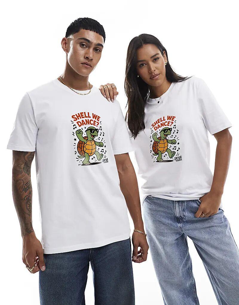 Футболка Shell we dance белого цвета от PRINT
Футболка Shell we dance белого цвета от PRINT