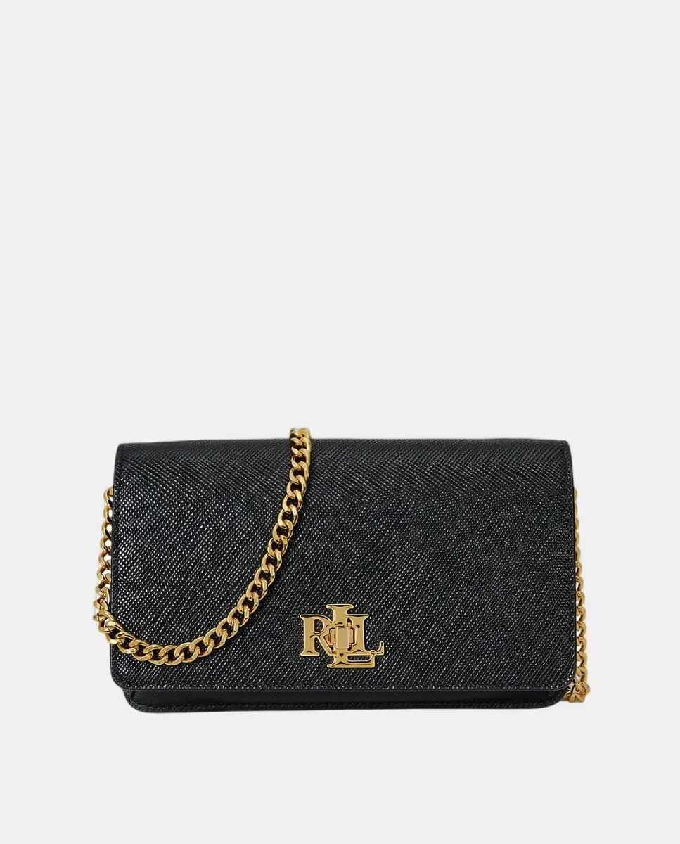 Женская кожаная сумка через плечо с клапаном Lauren Ralph Lauren, черный
Женская кожаная сумка через плечо с клапаном Lauren Ralph Lauren, черный