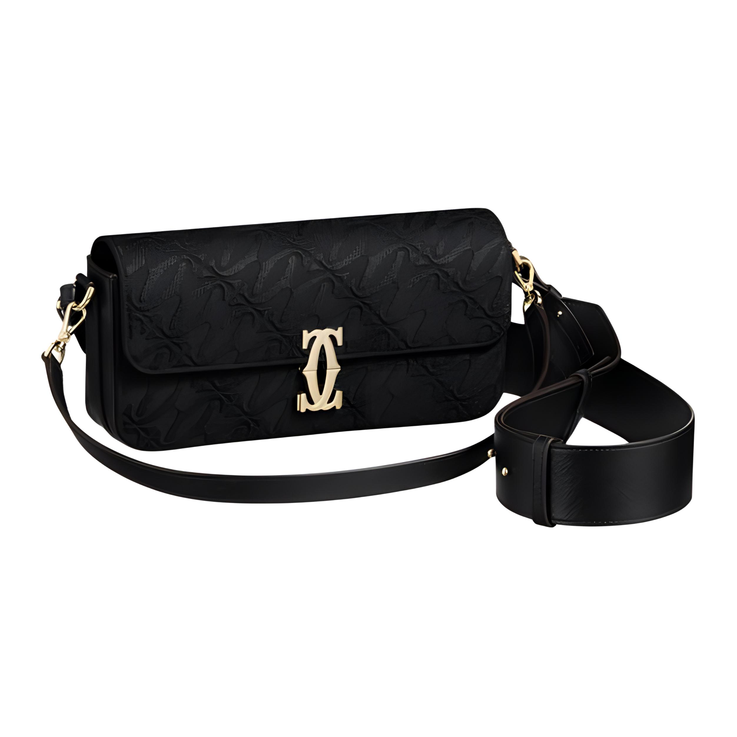 Cartier Кожаная сумка через плечо, женская черная
Cartier Кожаная сумка через плечо, женская черная