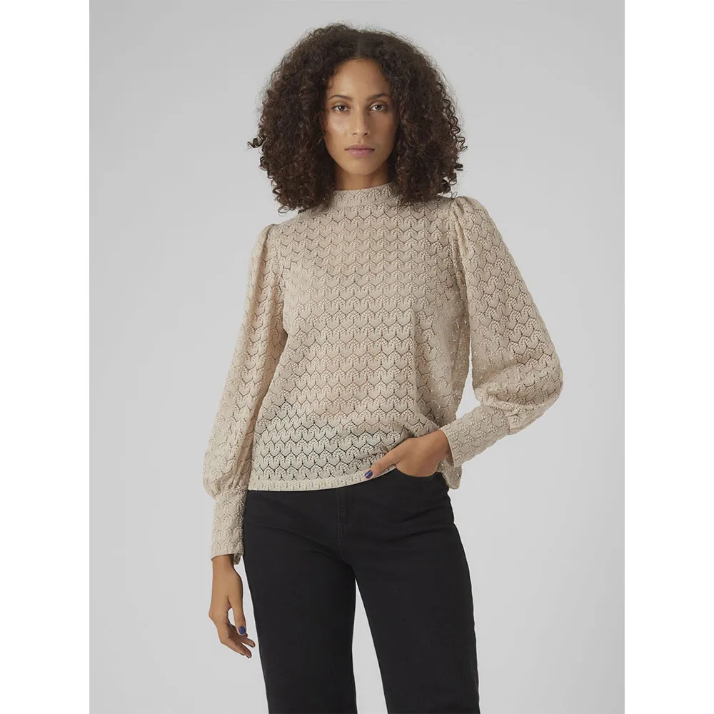 Блуза Vero Moda Becca, бежевый 
Блуза Vero Moda Becca, бежевый