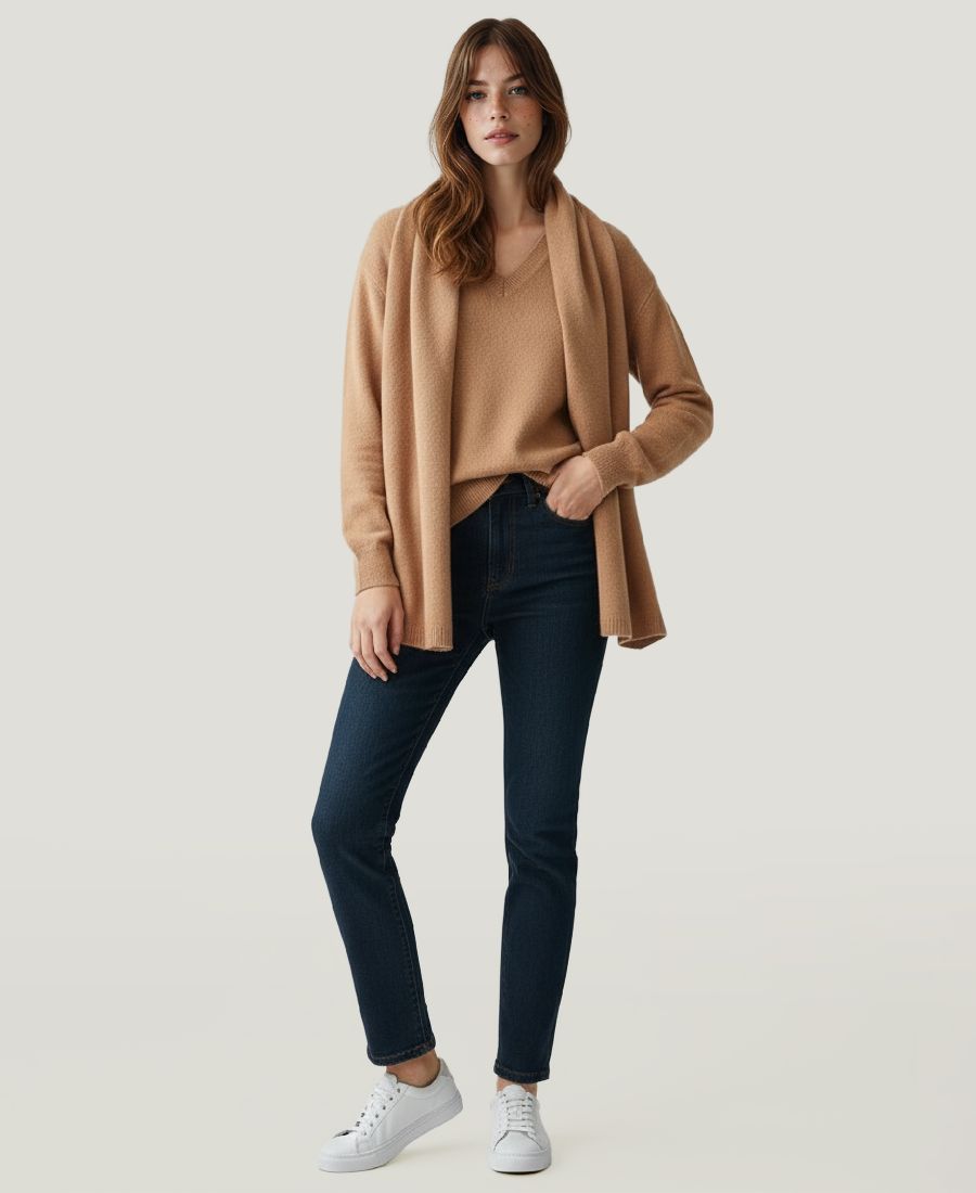 Мягкий женский кашемировый шарф с длинными рукавами Soft by NAADAM, Camel
Мягкий женский кашемировый шарф с длинными рукавами Soft by NAADAM, Camel