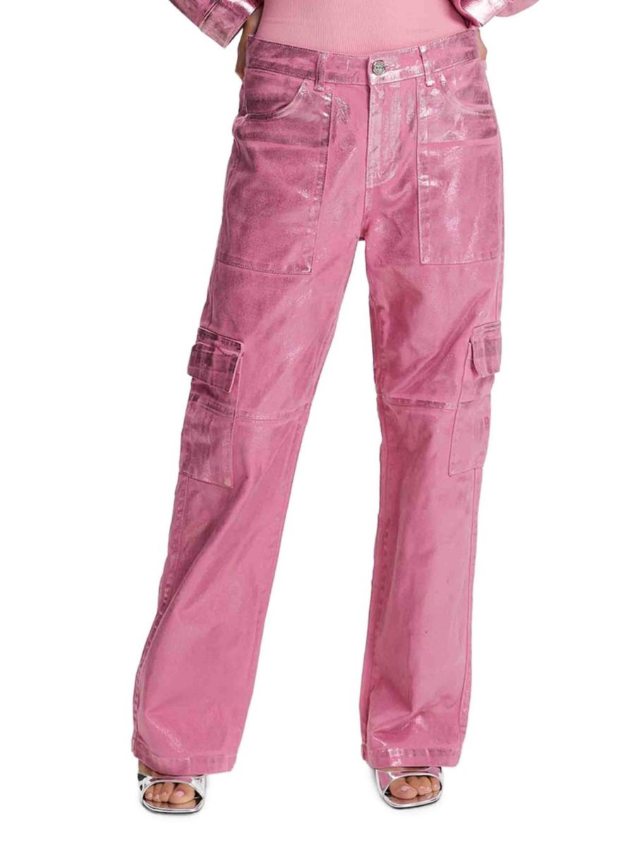 Металлические джинсы-карго Nocturne, розовый
Металлические джинсы-карго Nocturne, розовый