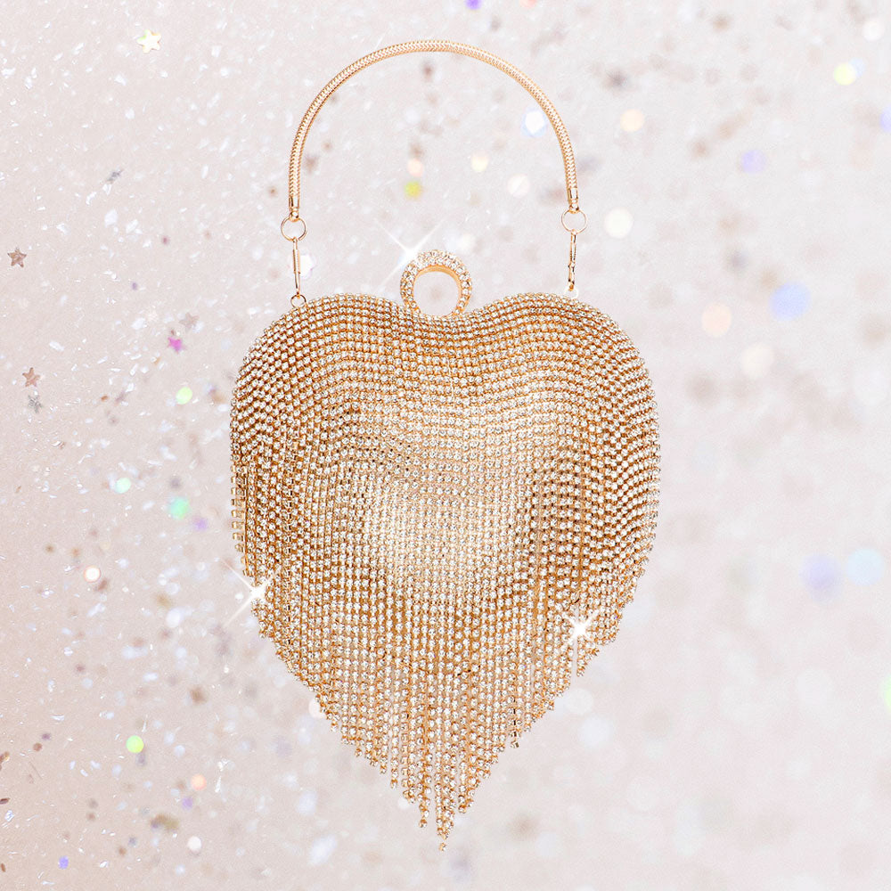 Вечерняя сумка-тоут / клатч / сумка через плечо с бахромой из стразов в форме сердца FASHNZFAB, Золотистый, Вечерняя сумка-тоут / клатч / сумка через плечо с бахромой из стразов в форме сердца FASHNZFAB
Вечерняя сумка-тоут / клатч / сумка через плечо с бахромой из стразов в форме сердца FASHNZFAB, Золотистый, Вечерняя сумка-тоут / клатч / сумка через плечо с бахромой из стразов в форме сердца FASHNZFAB