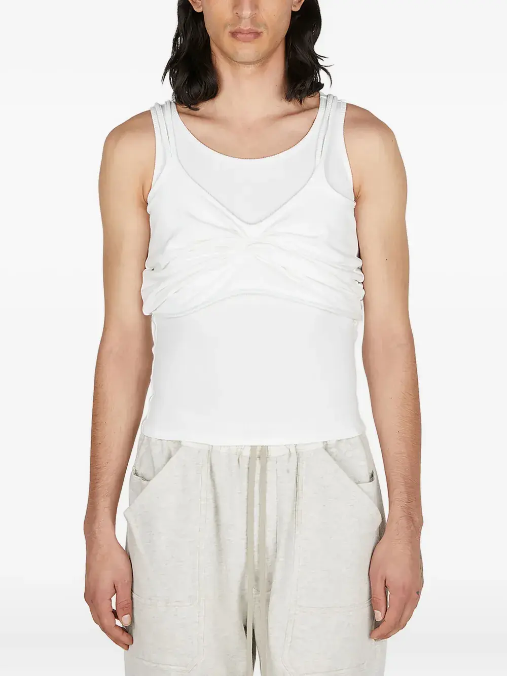 Майка "Ean" в многослойном стиле rusfrcade, белый
Майка "Ean" в многослойном стиле rusfrcade, белый