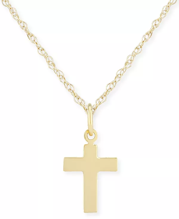 Ожерелье с плоским крестом из 14-каратного золота Macy'S, gold
Ожерелье с плоским крестом из 14-каратного золота Macy'S, gold