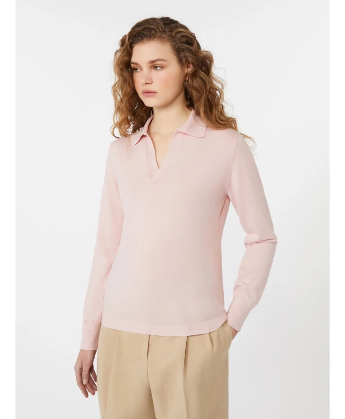Вязаная рубашка-поло из кашемира и чесаной шерсти Weekend Max Mara, розовый
Вязаная рубашка-поло из кашемира и чесаной шерсти Weekend Max Mara, розовый