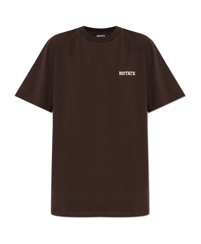 Футболка с вышитым логотипом Rotate Birger Christensen, коричневый
Футболка с вышитым логотипом Rotate Birger Christensen, коричневый