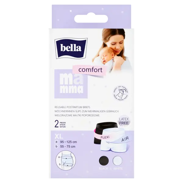 Трусы послеродовые многоразовые XL, 2 шт./1 упаковка. Bella Mamma comfort
Трусы послеродовые многоразовые XL, 2 шт./1 упаковка. Bella Mamma comfort