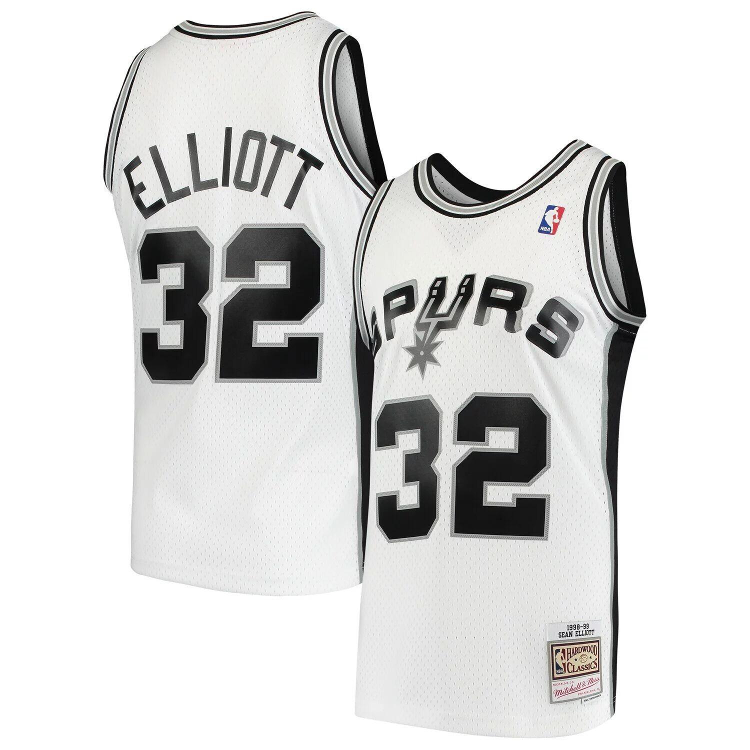 Мужская белая майка Mitchell & Ness Sean Elliott San Antonio Spurs 1998-99 гг. из твердой древесины Classics Swingman
Мужская белая майка Mitchell & Ness Sean Elliott San Antonio Spurs 1998-99 гг. из твердой древесины Classics Swingman