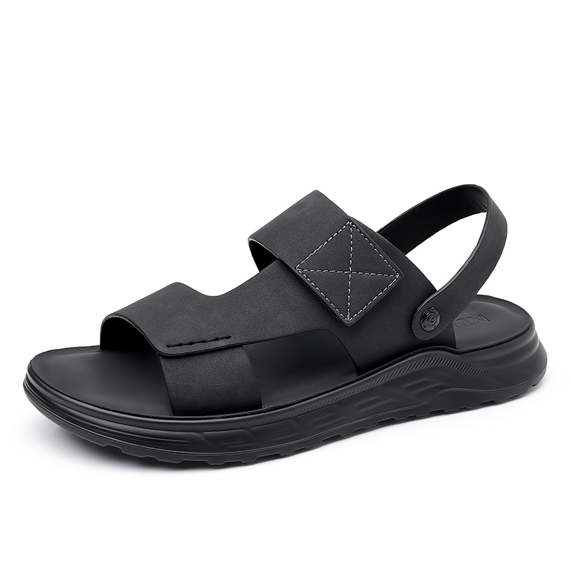 Mulinsen Пляжные сандалии мужские серые, черные, цвет Black 
Mulinsen Пляжные сандалии мужские серые, черные, цвет Black