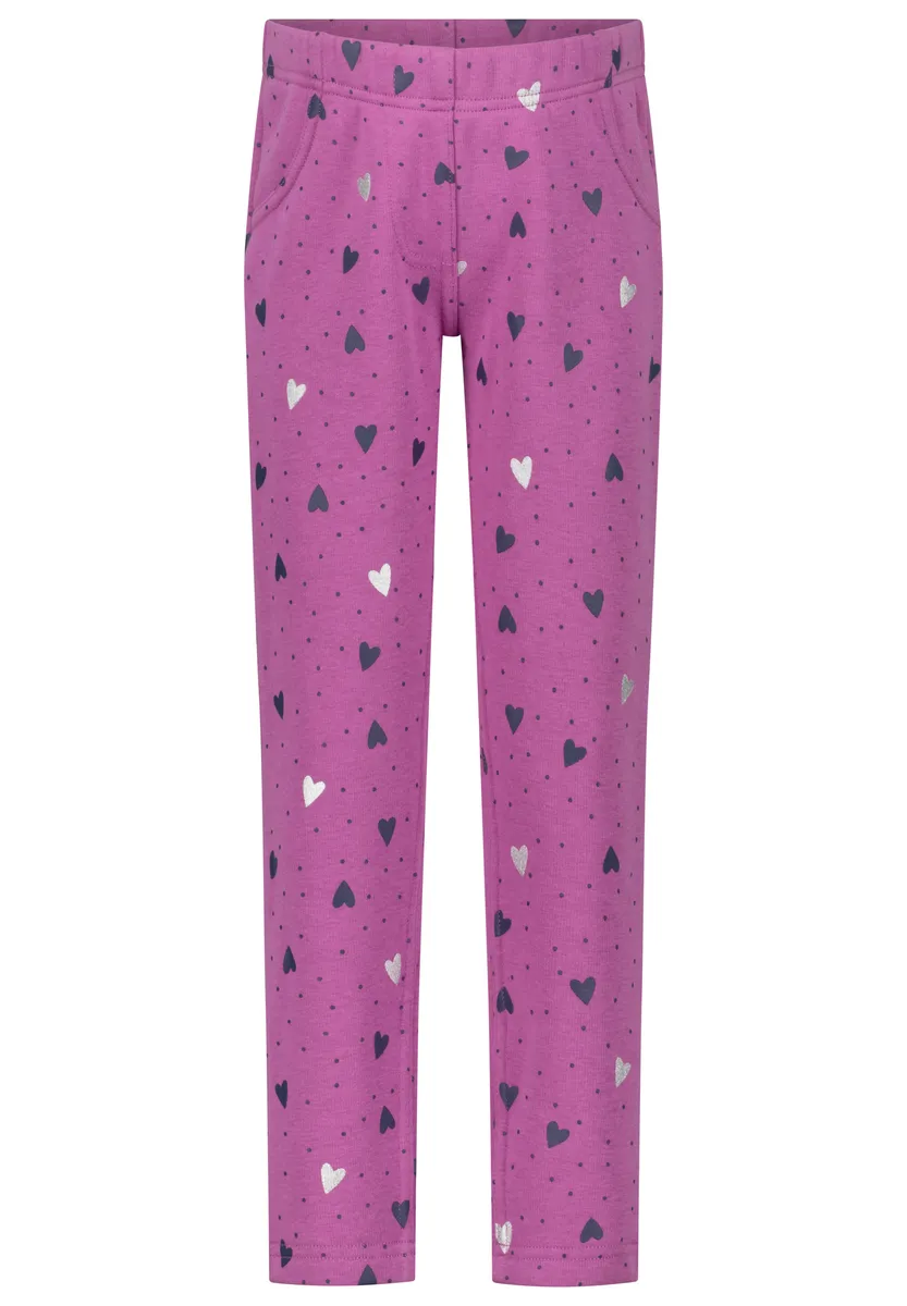 Термолеггинсы SALT AND PEPPER с модным принтом по всей поверхности, фиолетовый