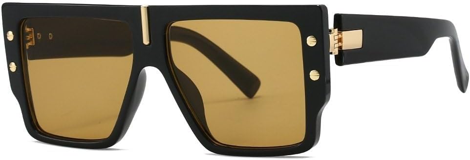 Солнцезащитные очки в винтажной оправе для мужчин, квадратные солнцезащитные очки в стиле ретро, черные, увеличенного размера, защитные очки для мужчин и женщин WNCKSQ, Black Brown
Солнцезащитные очки в винтажной оправе для мужчин, квадратные солнцезащитные очки в стиле ретро, черные, увеличенного размера, защитные очки для мужчин и женщин WNCKSQ, Black Brown