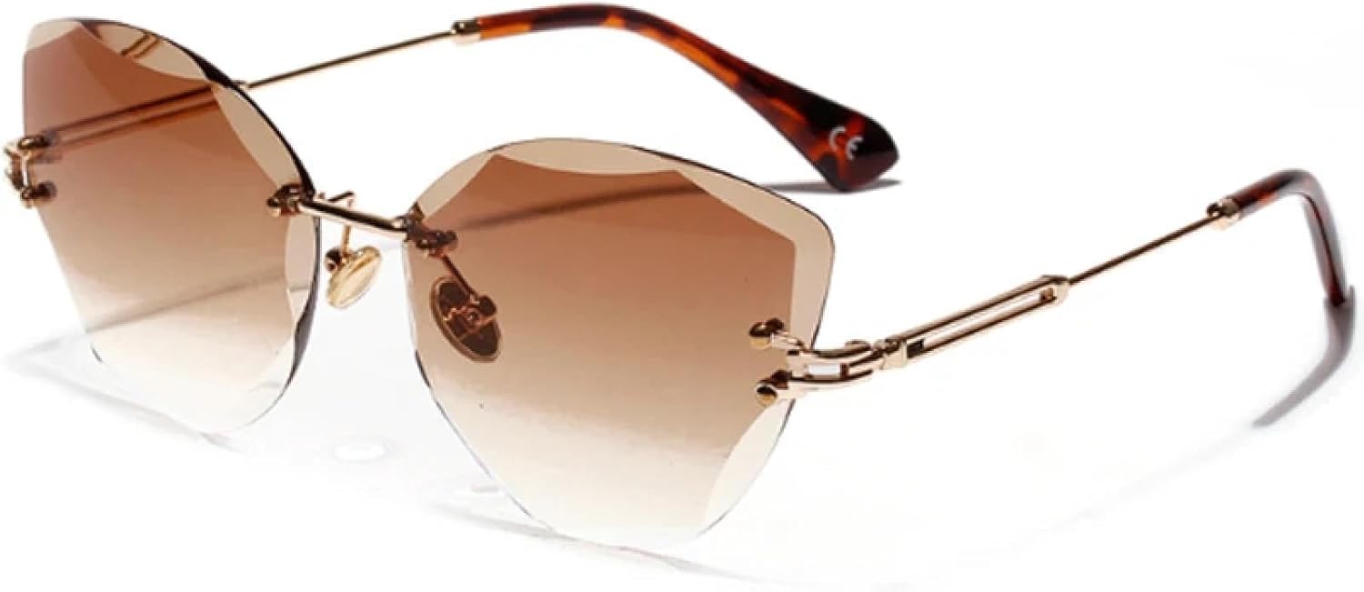 Ретро металлические солнцезащитные очки «кошачий глаз» для женщин и мужчин, без оправы, с градиентным переходом цвета, защита от УФ-излучения UV400 TKKTLLT, Leopard Tea
Ретро металлические солнцезащитные очки «кошачий глаз» для женщин и мужчин, без оправы, с градиентным переходом цвета, защита от УФ-излучения UV400 TKKTLLT, Leopard Tea