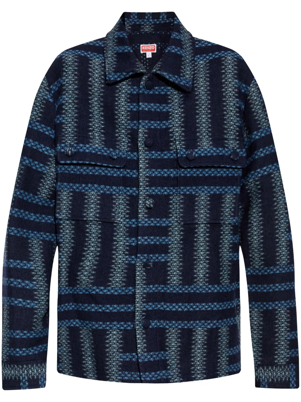 Куртка-рубашка Weave KENZO, синий
Куртка-рубашка Weave KENZO, синий