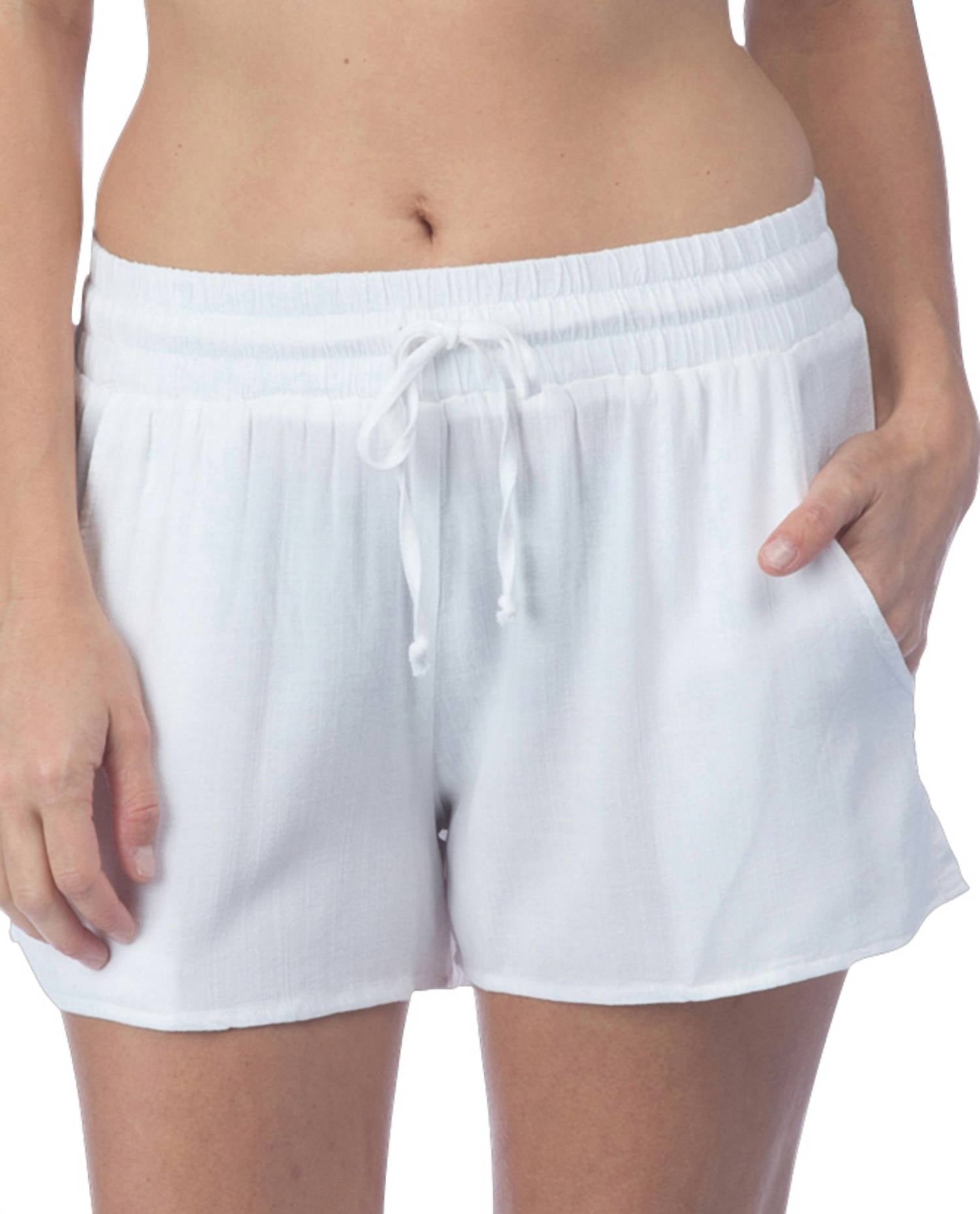 Пляжные шорты на шнурке белого цвета Green Dragon
Пляжные шорты на шнурке белого цвета Green Dragon