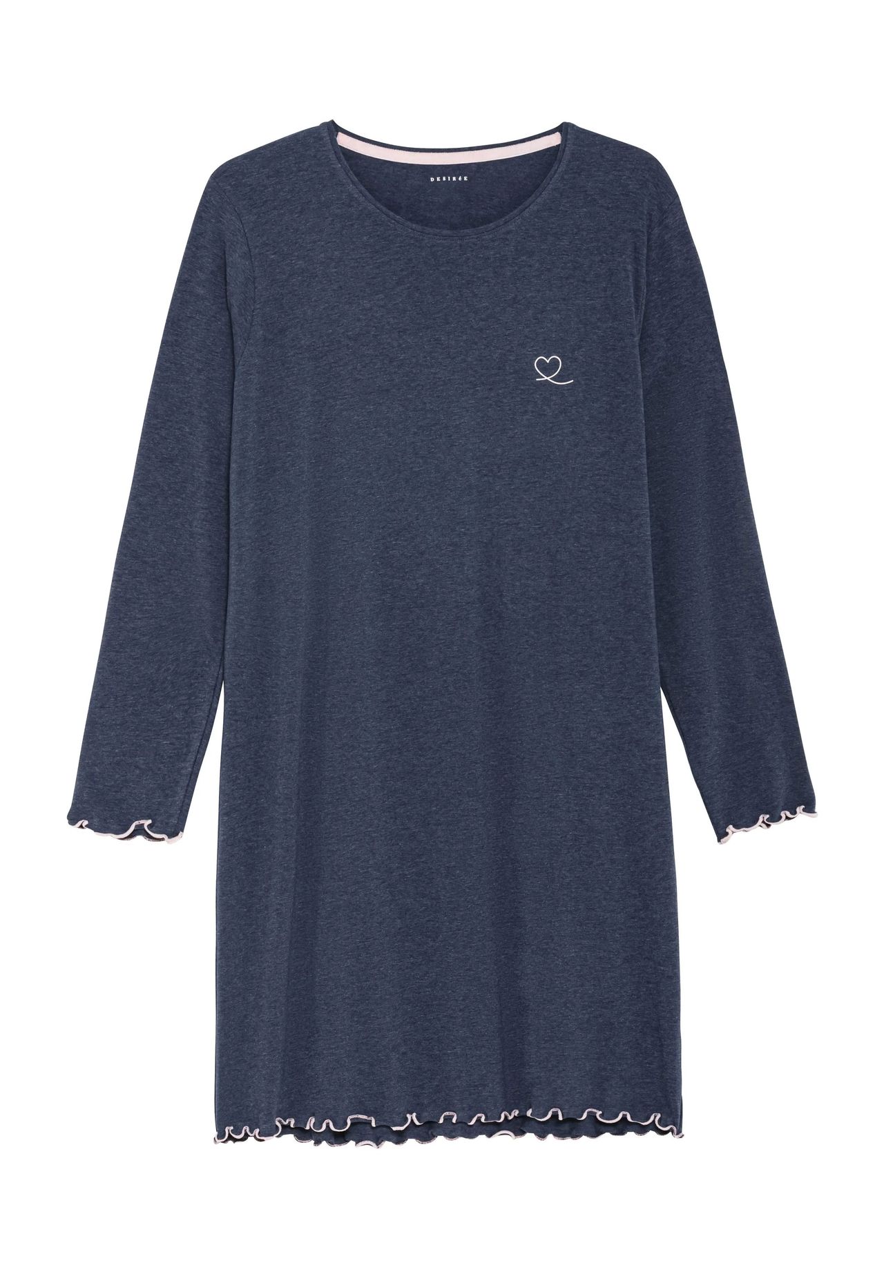 Ночная рубашка с длинным рукавом женская DESIRéE, цвет Navy Melange
Ночная рубашка с длинным рукавом женская DESIRéE, цвет Navy Melange