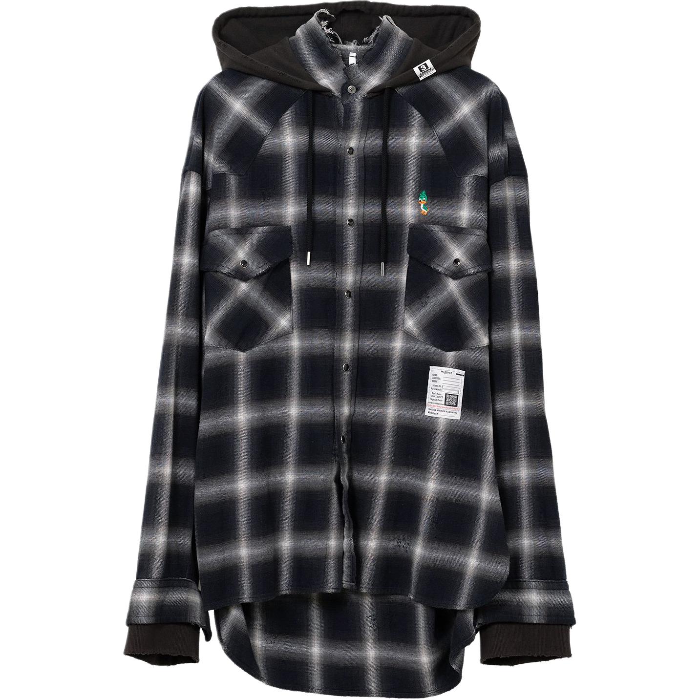 Рубашка Hooded Plaid Shirt Maison Mihara Yasuhiro, черный
Рубашка Hooded Plaid Shirt Maison Mihara Yasuhiro, черный