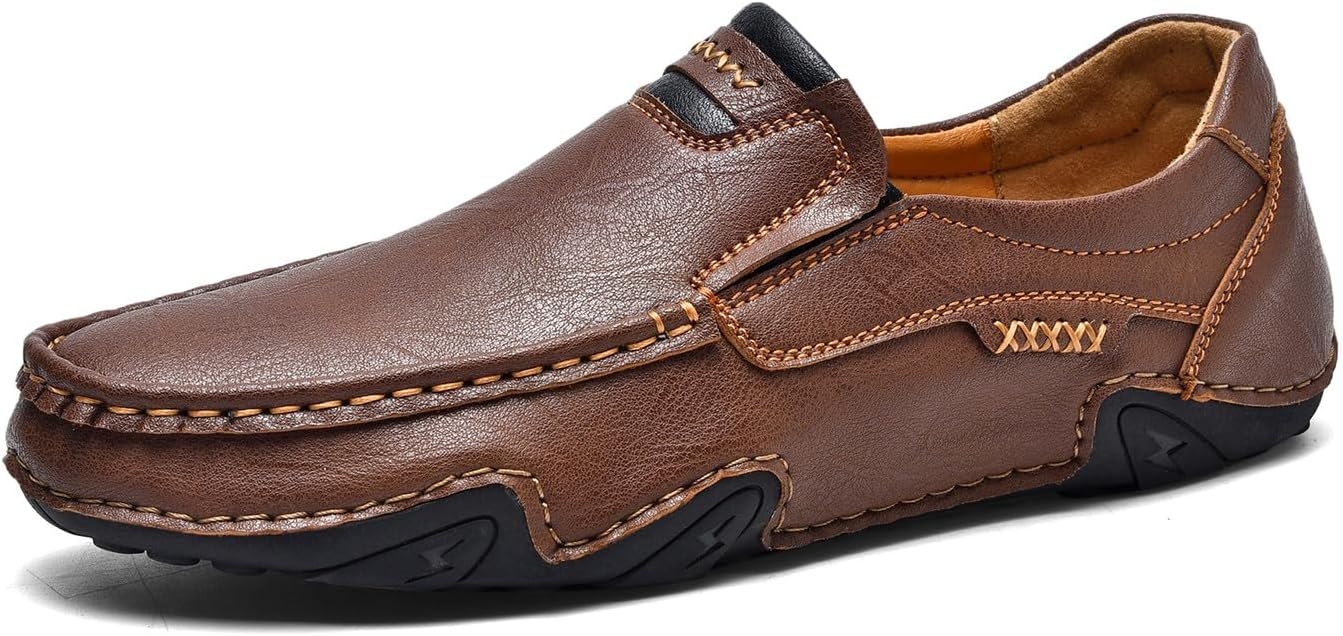 Мужские премиальные слипоны WELRUNG с ручной прошивкой из ПУ, повседневные мокасины для прогулок и вождения, коричневый
Мужские премиальные слипоны WELRUNG с ручной прошивкой из ПУ, повседневные мокасины для прогулок и вождения, коричневый