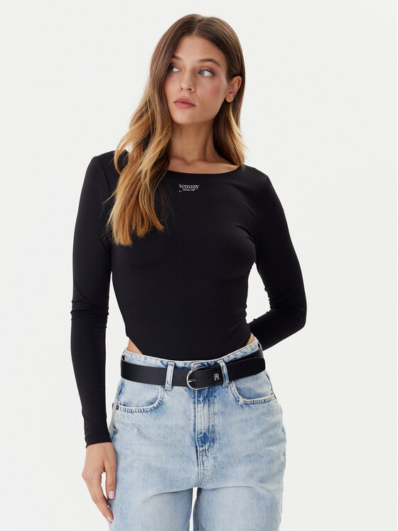 Боди slim fit Silver Script DW0DW21574 Tommy Jeans, черный
Боди slim fit Silver Script DW0DW21574 Tommy Jeans, черный