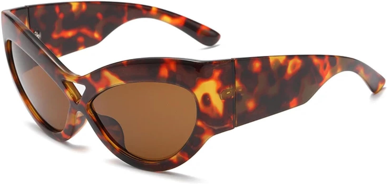 Модные, стильные, оригинальные ретро-солнцезащитные очки в форме «кошачий глаз» для женщин с широкими штанинами, с защитой от УФ-излучения UV400 TVTBBVV, Hawksbill Brown
Модные, стильные, оригинальные ретро-солнцезащитные очки в форме «кошачий глаз» для женщин с широкими штанинами, с защитой от УФ-излучения UV400 TVTBBVV, Hawksbill Brown