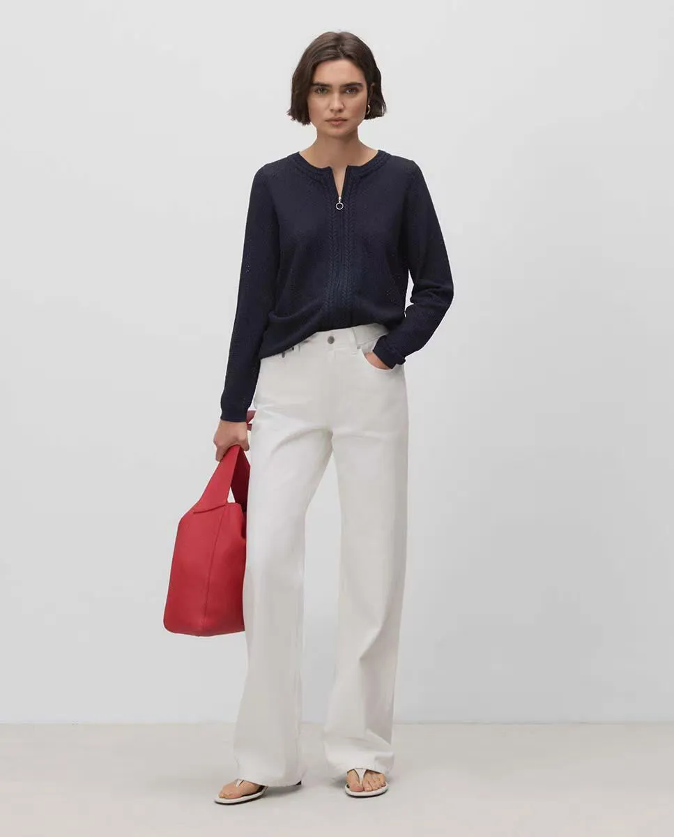 Женская трикотажная куртка на молнии Simorra, тёмно-синий
Женская трикотажная куртка на молнии Simorra, тёмно-синий