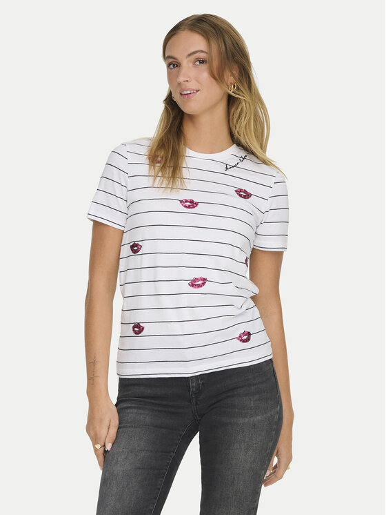 Футболка стандартного кроя Only, белый
Футболка стандартного кроя Only, белый