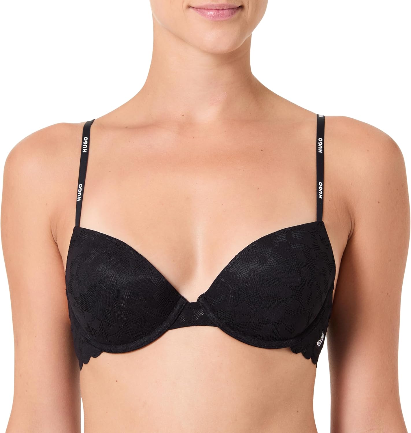 HUGO Женский бюстгальтер с косточками, Black
HUGO Женский бюстгальтер с косточками, Black