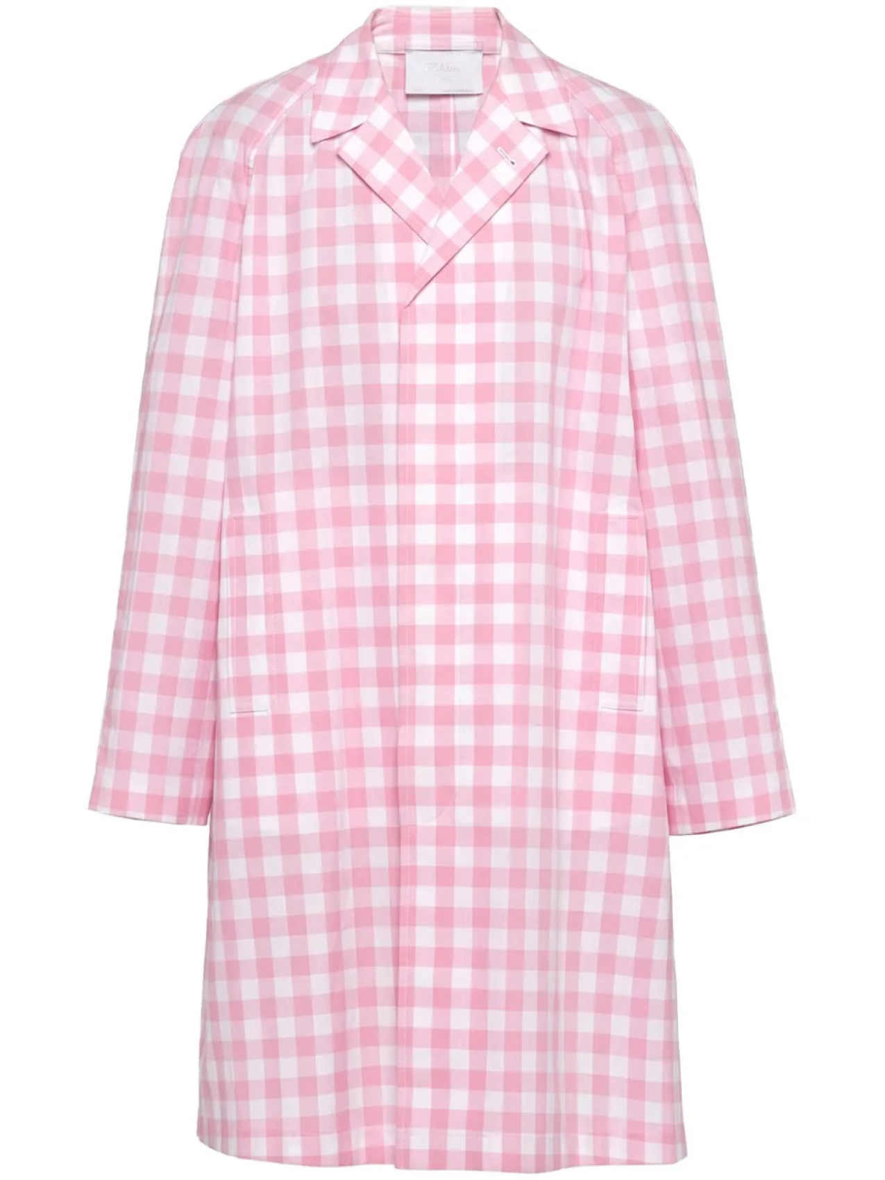 Prada пальто в клетку гингем, розовый
Prada пальто в клетку гингем, розовый