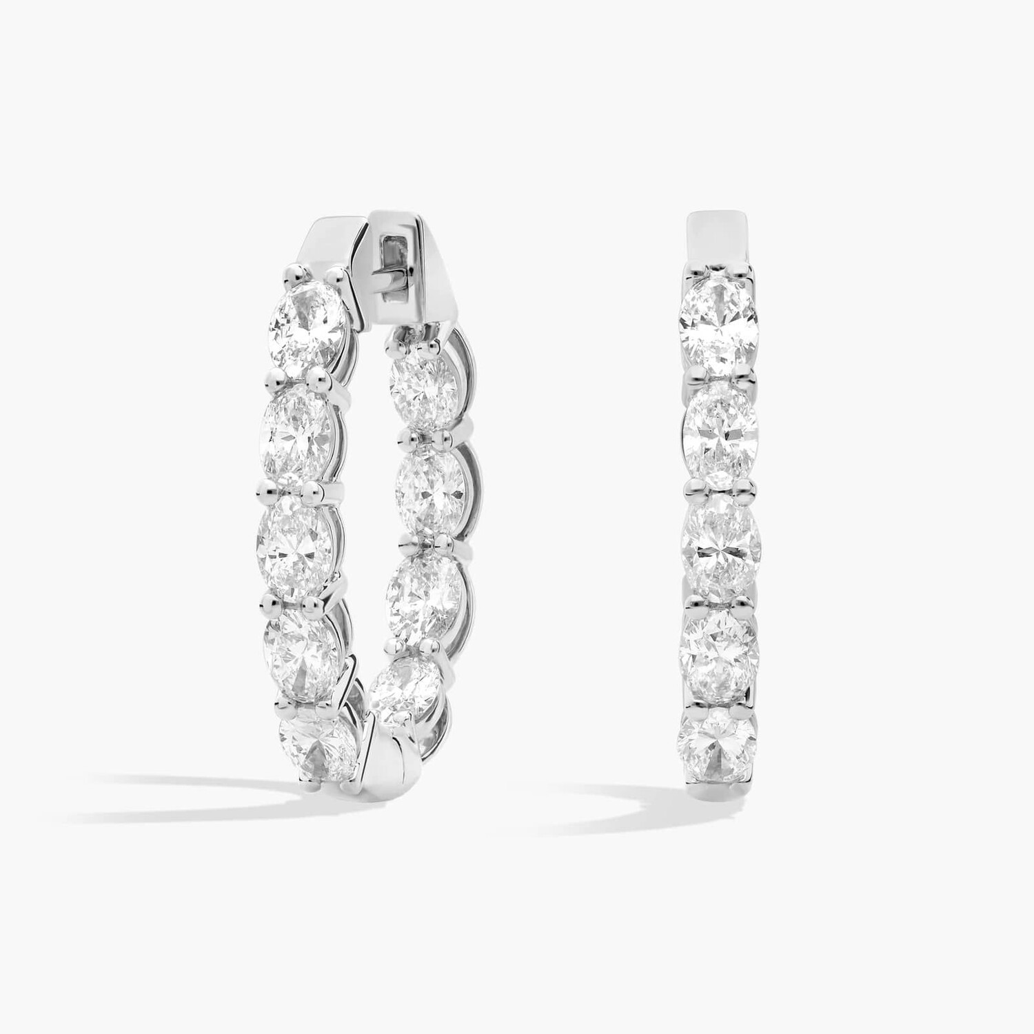 Серьги-кольца с выращенными в лаборатории бриллиантами овальной огранки изнутри из белого золота 14 карат (2 карата, двойной - FG / VS2-SI1) Blue Nile
Серьги-кольца с выращенными в лаборатории бриллиантами овальной огранки изнутри из белого золота 14 карат (2 карата, двойной - FG / VS2-SI1) Blue Nile