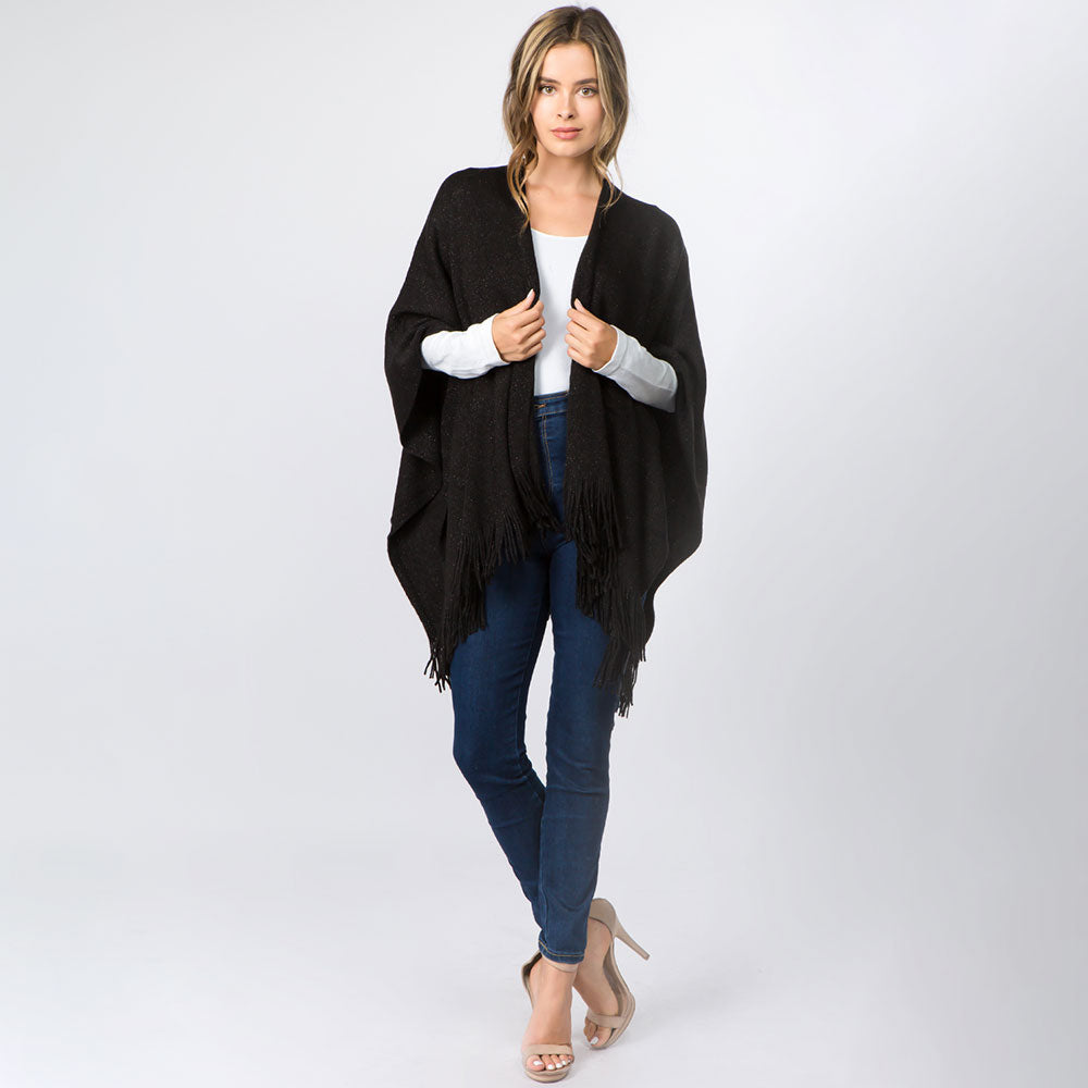 Металлическая бахрома шаль пончо TRUEDAMES, черный
Металлическая бахрома шаль пончо TRUEDAMES, черный