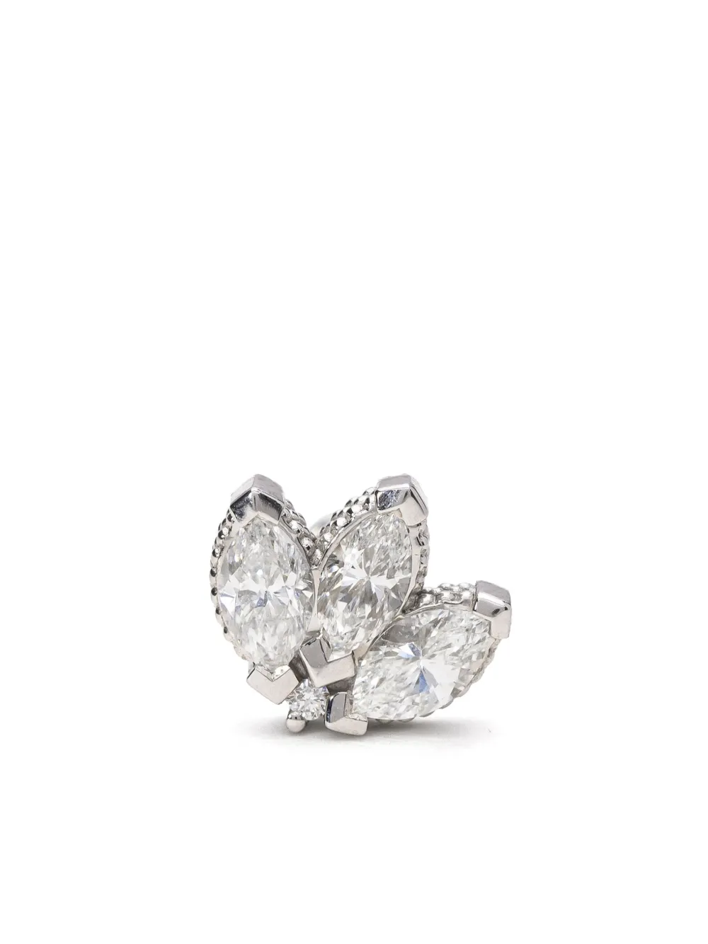 Серьга из белого золота с бриллиантами Mad Precious & Ethical, серебяный 
Серьга из белого золота с бриллиантами Mad Precious & Ethical, серебяный