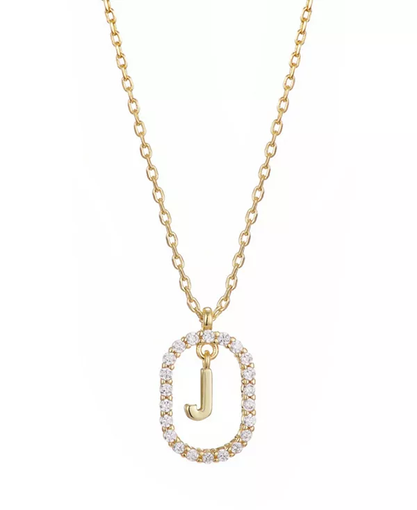 Ожерелье с плавающей буквой из позолоченного кубического циркония Adornia, gold-j
Ожерелье с плавающей буквой из позолоченного кубического циркония Adornia, gold-j